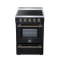 Forno FFSEL606924BLK Forno Loiano 24 Inch Freestanding Electric Range In Black