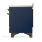 Ilve UMIB48QNR3MBB Ilve Umib48Qnr3Mbb Majestic Iii 48 Inch Induction Range With 6 Elements, 5.02 Cu. Ft. Total Oven Capacity (Solid Door, Midnight Blue, Burnished)