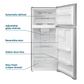 Element Appliance ERT16CGDS Element 16.0 Cu. Ft. Top Freezer Refrigerator - Stainless Steel, Energy Star