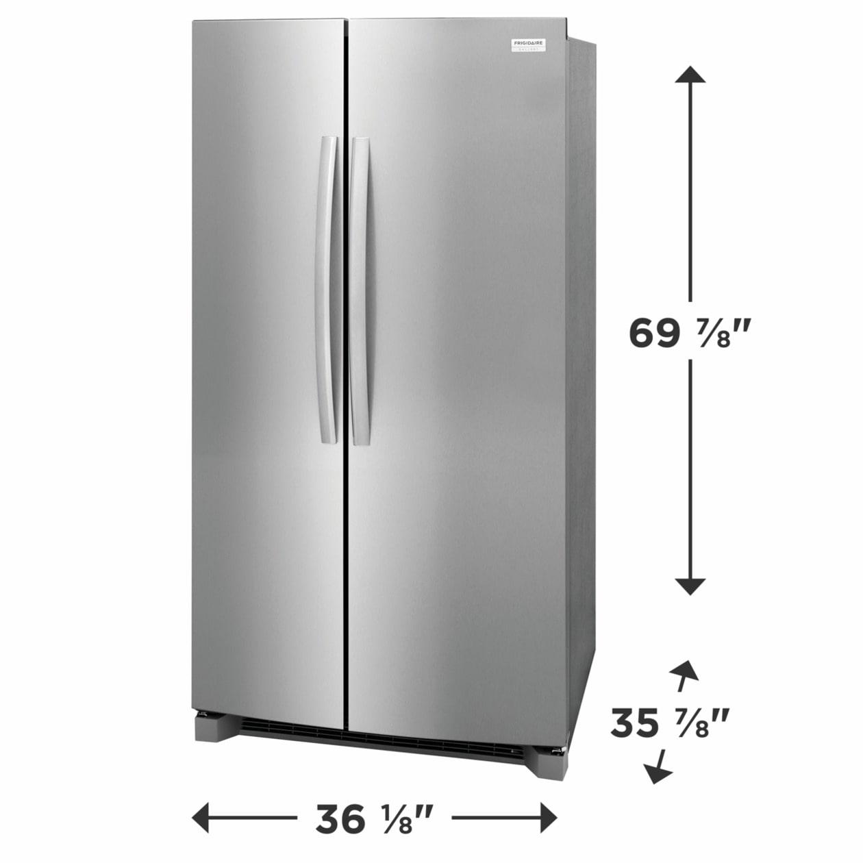 Frigidaire GRSN2620AF Frigidaire Gallery 26 Cu. Ft. 36" Standard Depth Side By Side Refrigerator