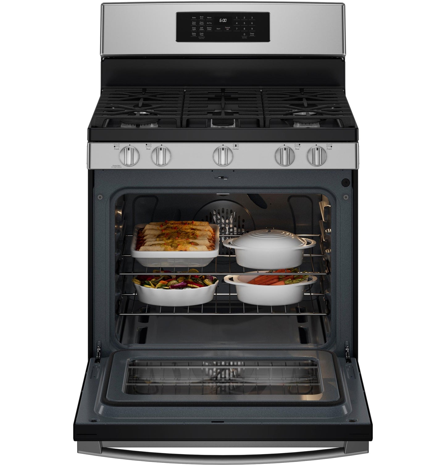 Ge Appliances JGB670SZSS Ge® 30" Free-Standing Gas Convection Range With No Preheat Air Fry