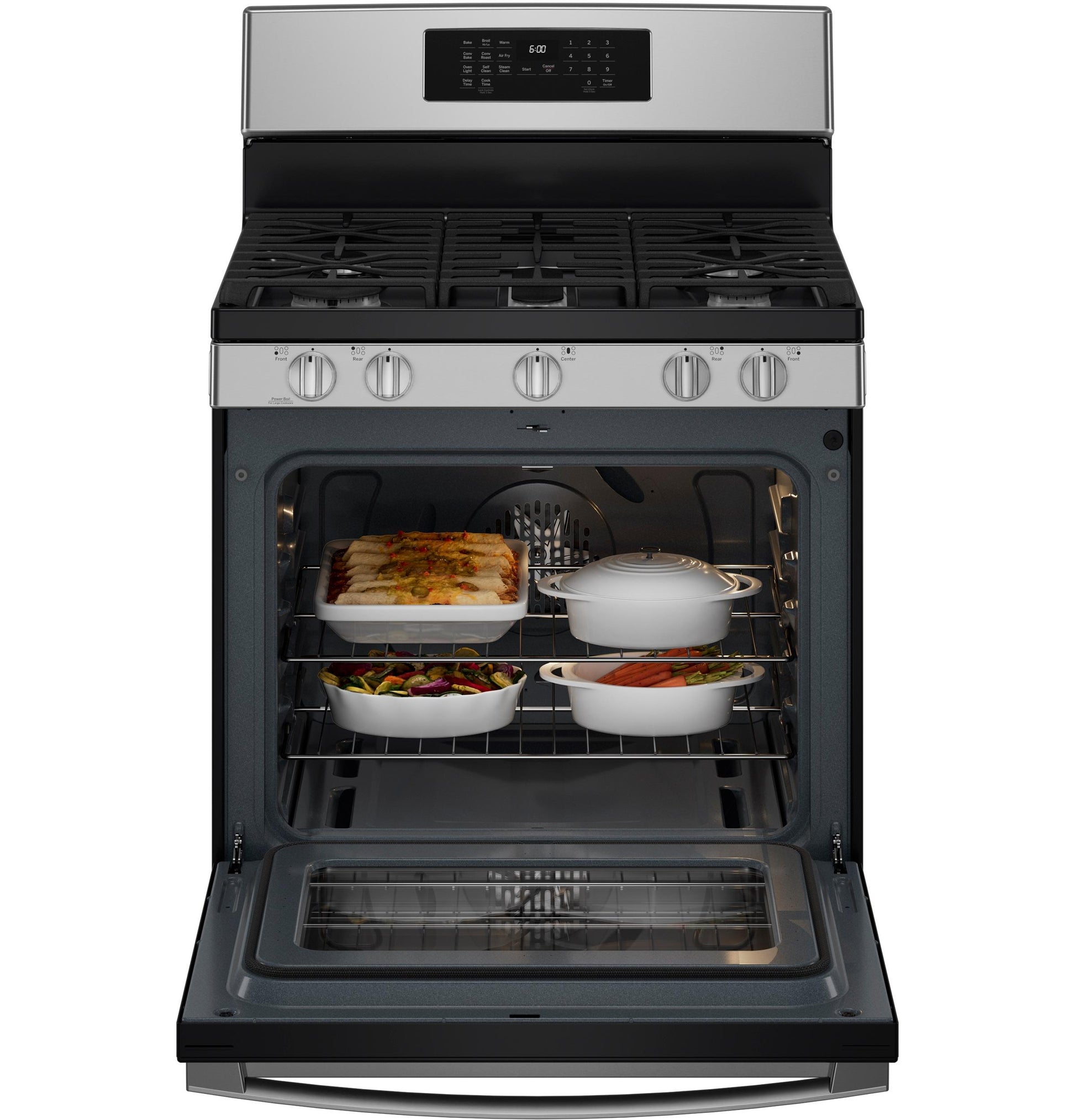 Ge Appliances JGB670SZSS Ge® 30" Free-Standing Gas Convection Range With No Preheat Air Fry
