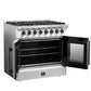 Forno FFSGS635636WHT Forno Galiano 36-Inch Freestanding French Door Dual Fuel Range White