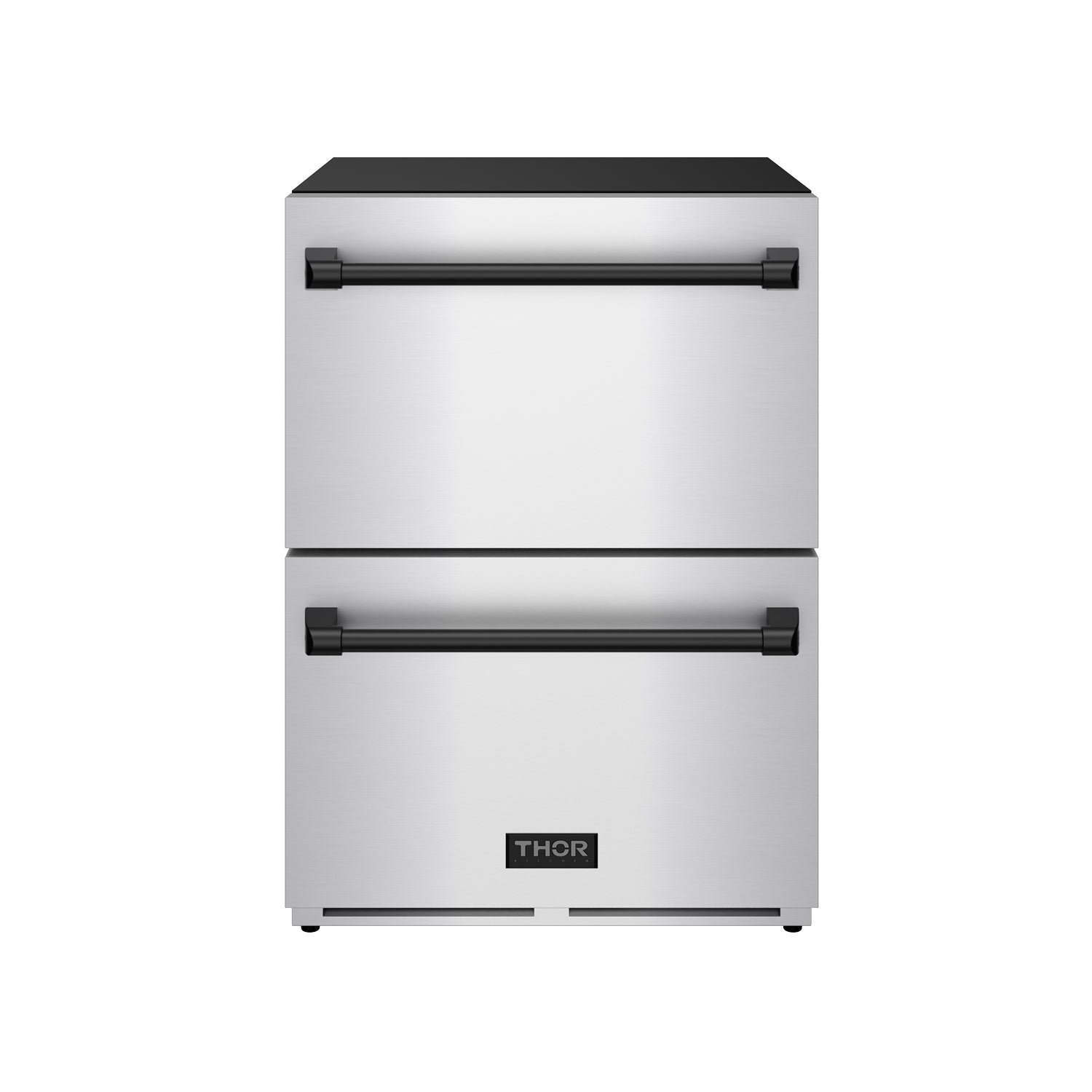Thor Kitchen RF24UBLK 24 Inch Undercounter Built-In Or Freestanding Drawer Refrigerator - Stainless Steel/Black Gordon Ramsay Series