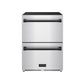 Thor Kitchen RF24UBLK 24 Inch Undercounter Built-In Or Freestanding Drawer Refrigerator - Stainless Steel/Black Gordon Ramsay Series