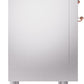 Ilve UPI366NMPSSP Nostalgie Ii 36 Inch Electric Freestanding Range In Stainless Steel With Copper Trim