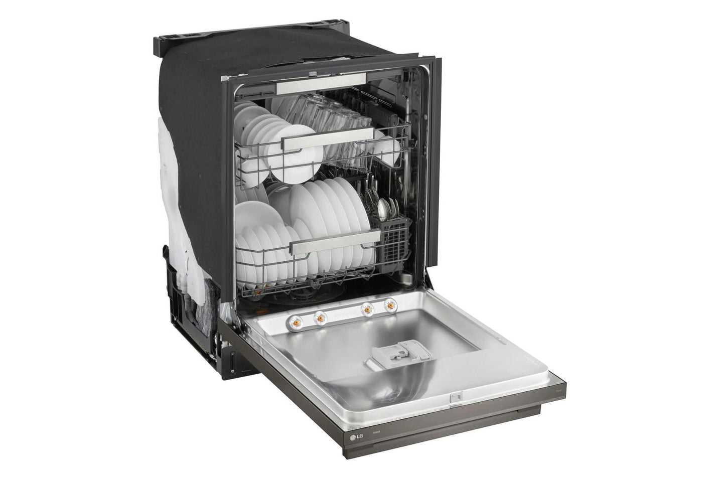 Lg LDNTH753D Smart Flushfit™ Top Control Dishwasher With 1-Hour Wash & Dry, Quadwash® Pro, Truesteam® And Dynamic Heat Dry™ W/Autovent Dry™