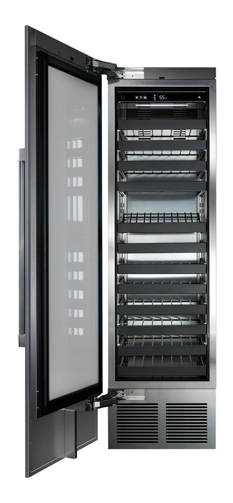 Perlick CR24D24LL 24" Column Wine, Dual Zone, Glass Overlay Ready, Hinged Left