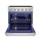 Thor Kitchen RSE36P 36 Inch Professional Electric Range In Stainless Steel Gordon Ramsay Series