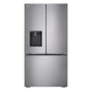 Lg LF26C6230V 26 Cu. Ft. Counter Depth Max 3-Door French Door Refrigerator With Ice And Water Dispenser
