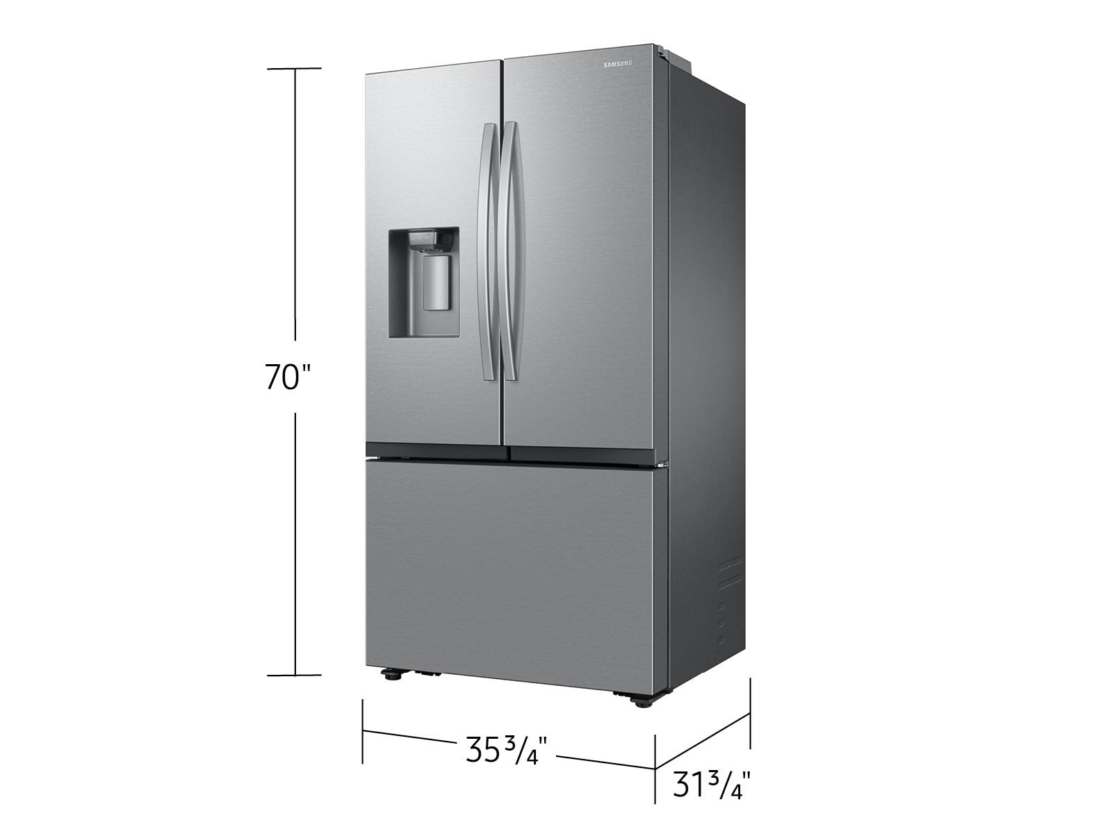 Samsung RF27CG5B30SR Bespoke Ai 3-Door French Door Mega Capacity External Water & Ice Dispenser 26 Cu. Ft.