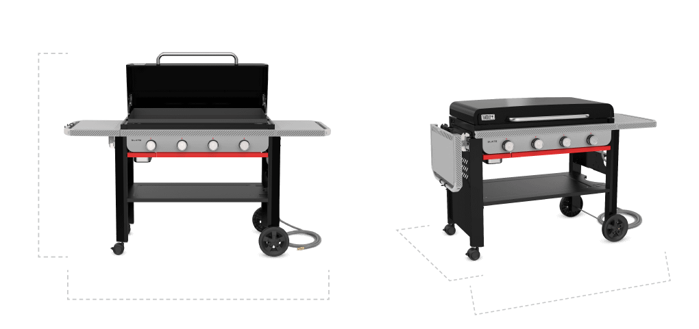 Weber 1502035 Slate® 36" Rust-Resistant Griddle (Natural Gas) - Black