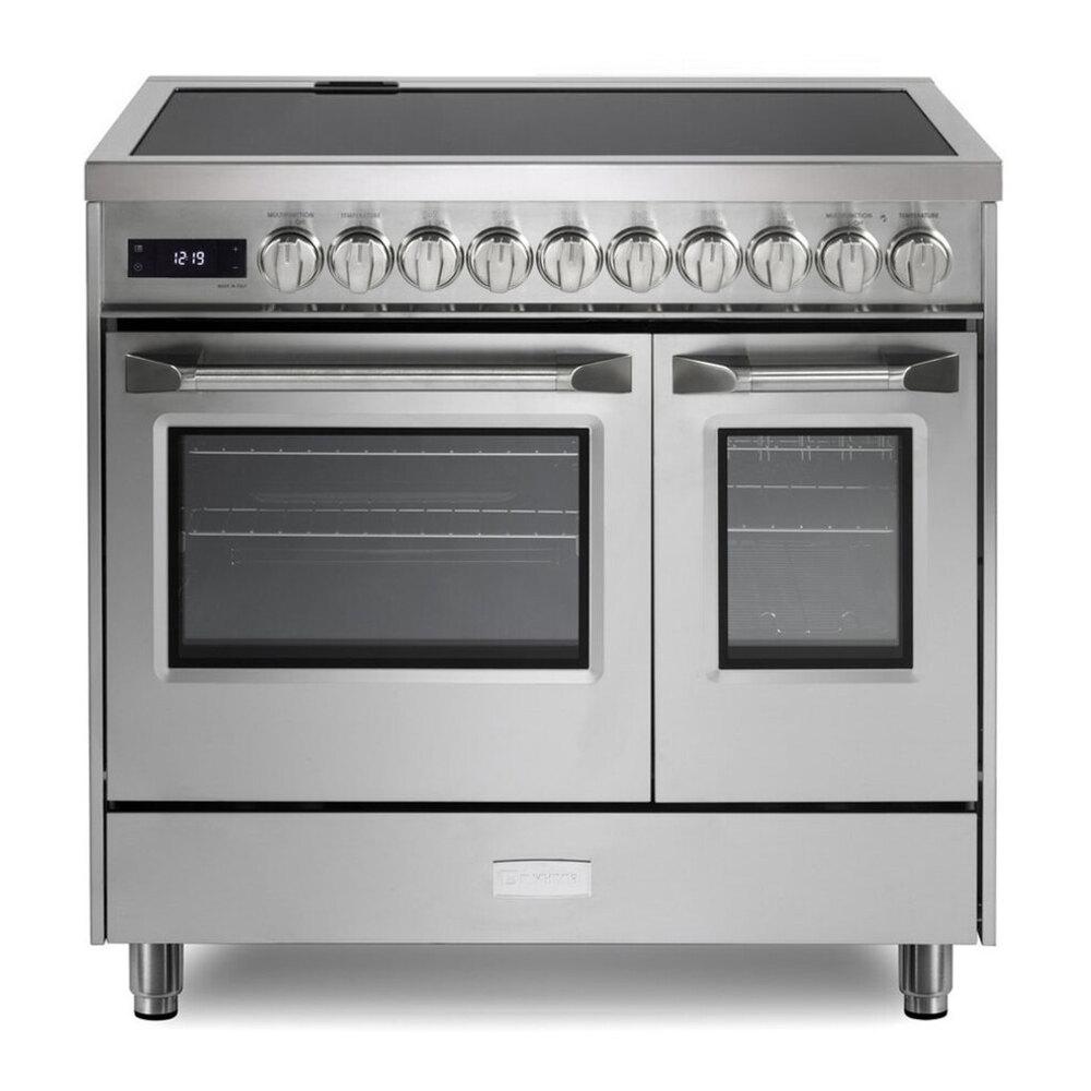Verona VUFSIE365DSS Verona Vufsie365Dss 36 Inch Ultima Collection Double Oven Induction Range With 5 Elements, 4.1 Cu. Ft. Oven Total Capacity