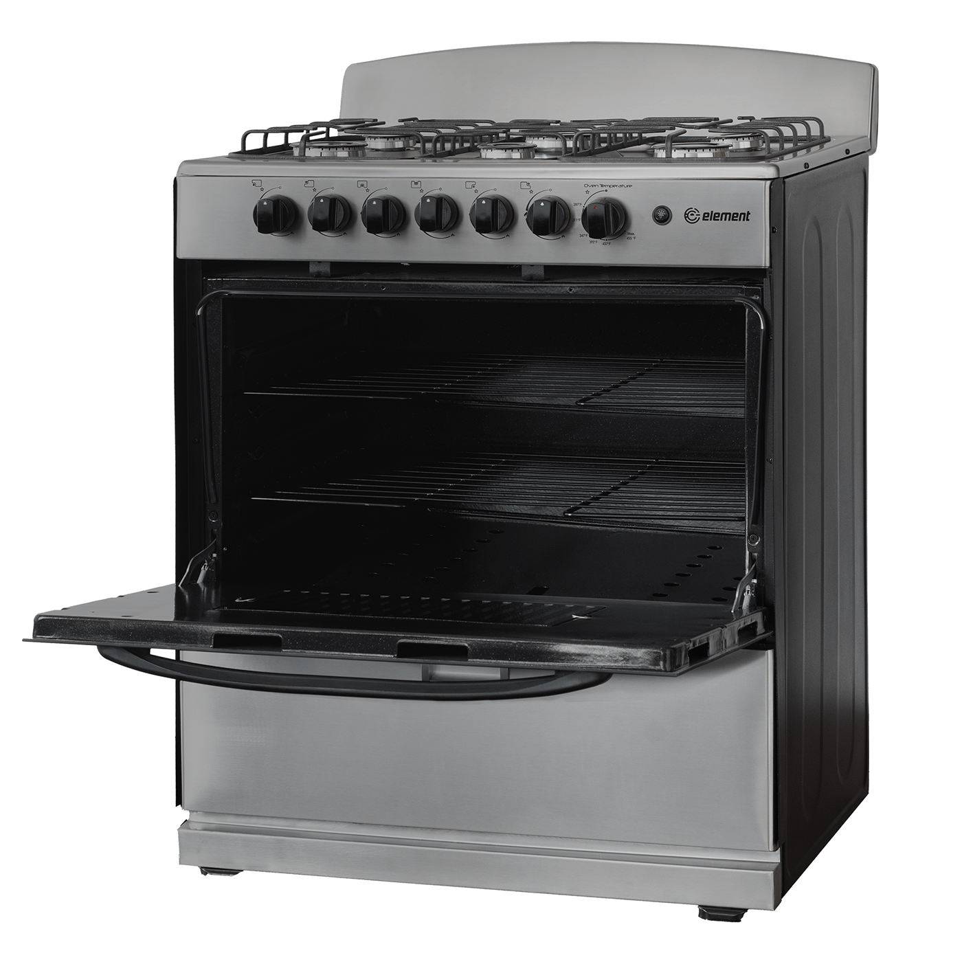 Element Appliance EEGR3A6MCCS Element Electronics 4.0 Cu. Ft. 30", 6-Burner Gas Range (Eegr3A6Mccs)