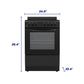 Element Appliance EER244MSCB Element 2.4 Cu. Ft. 24 Electric Range - Black (Eer244Mscb)