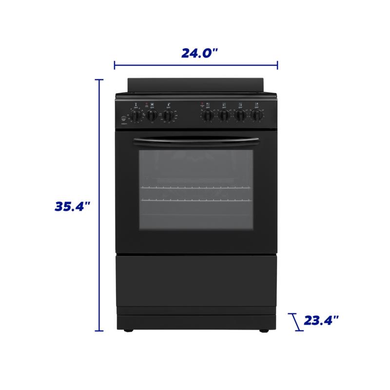 Element Appliance EER244MSCB Element 2.4 Cu. Ft. 24 Electric Range - Black (Eer244Mscb)