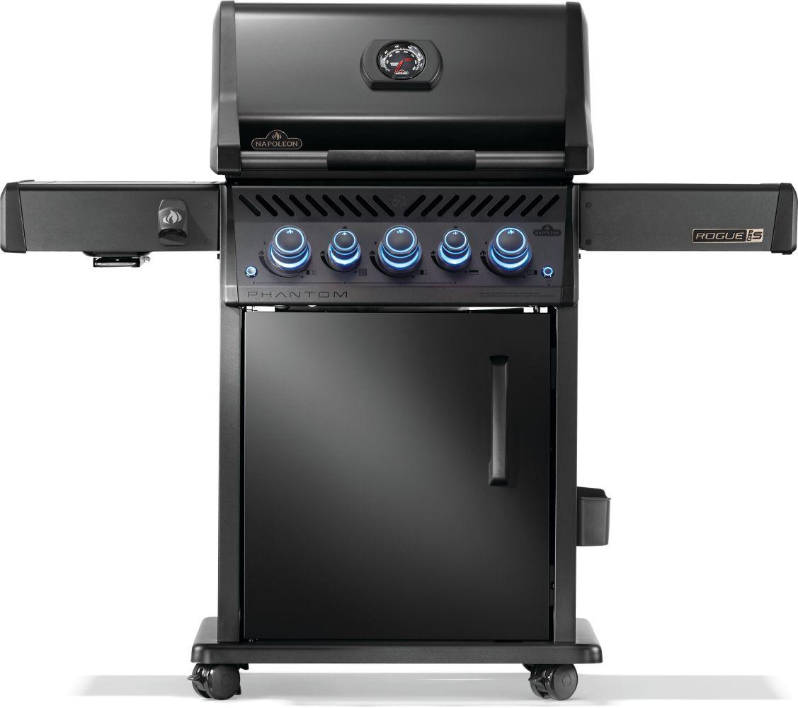 Napoleon Bbq RPS425RSIBNK2PHM Phantom Rogue Pro-S 425 Rsib With Infrared Side And Rear Burner , Natural Gas, Matte/Matt Black