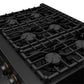 Thor Kitchen ARG36BBRZ 36 Inch Gas Range In Black And Bronze- Contemporary Professional