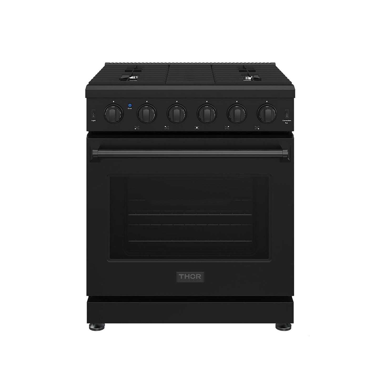 Thor Kitchen LRG3001UB 30 Inch Professional Gas Range In Black