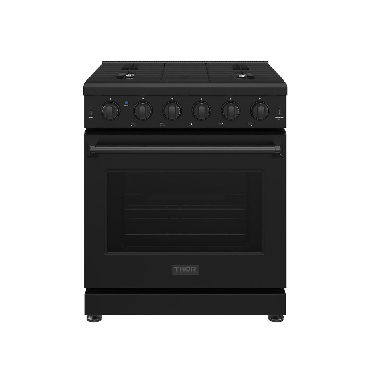 Thor Kitchen LRG3001UBLP 30 Inch Professional Liquid Propane Range In Black
