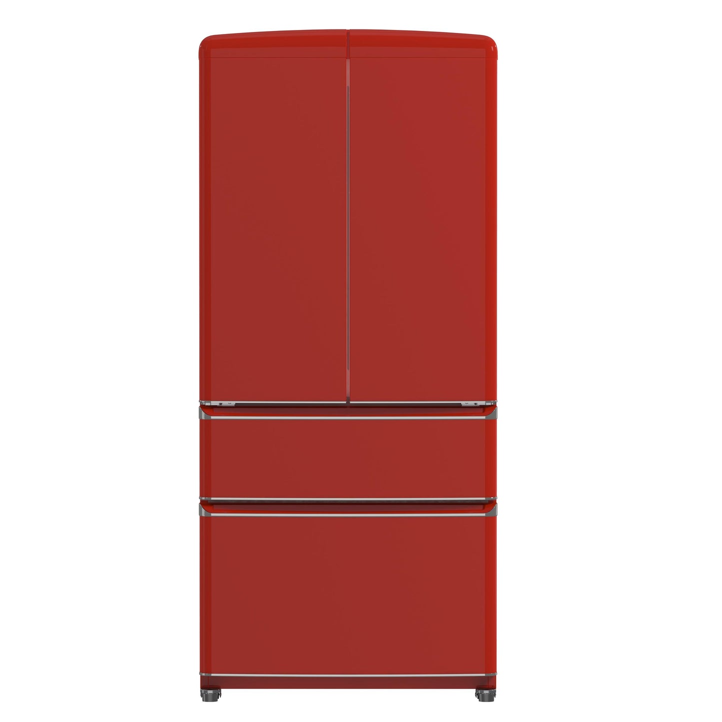 Forno FFFFD179133RED Forno Luigi 33-Inch French Door Refrigerator, 18 Cu.Ft, Red Finish, Handle-Free Design, Energy Star Certified