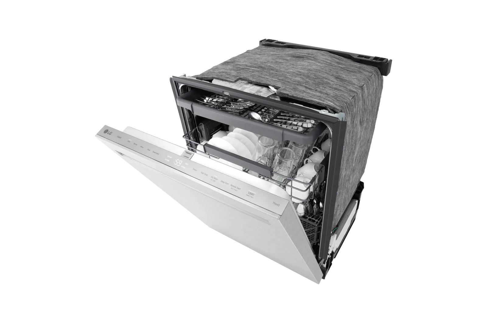 Lg LDNPM545S Smart Flushfit™ Top Control Dishwasher With 1-Hour Wash & Dry, Quadwash® Pro, And Dynamic Heat Dry™ W/Autovent Dry™