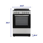 Element Appliance EER244MSCS Element 2.4 Cu. Ft. 24 Electric Range - Stainless Steel (Eer244Mscs)