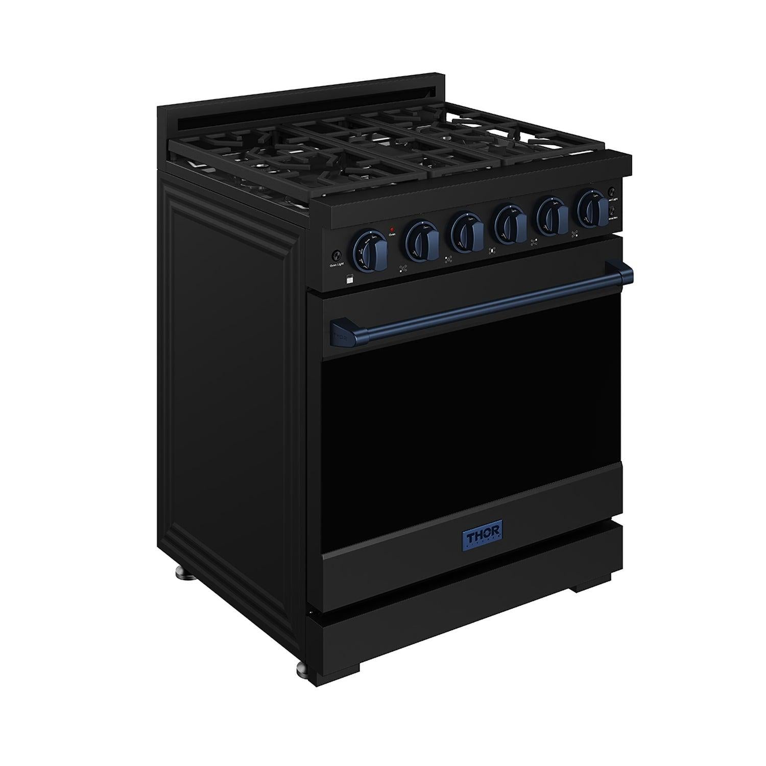 Thor Kitchen RSG30PBBLU 30 Inch Professional Gas With Precision Knob Control In Black/Blue