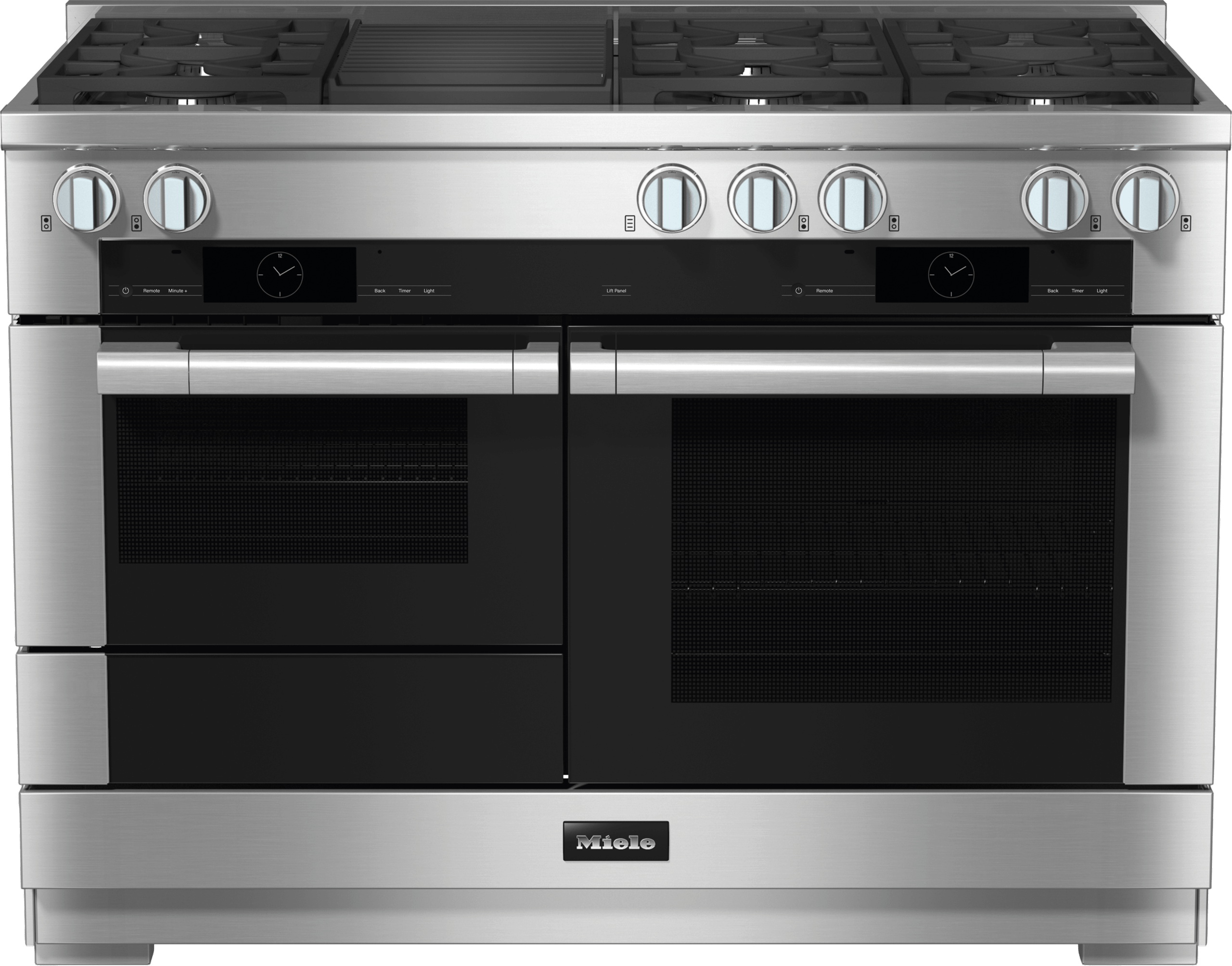 Miele HR19553GDFGR Hr 1955-3 G Df Gr - 48 Inch Range - The Dual Fuel All-Rounder With M Touch For The Highest Demands.