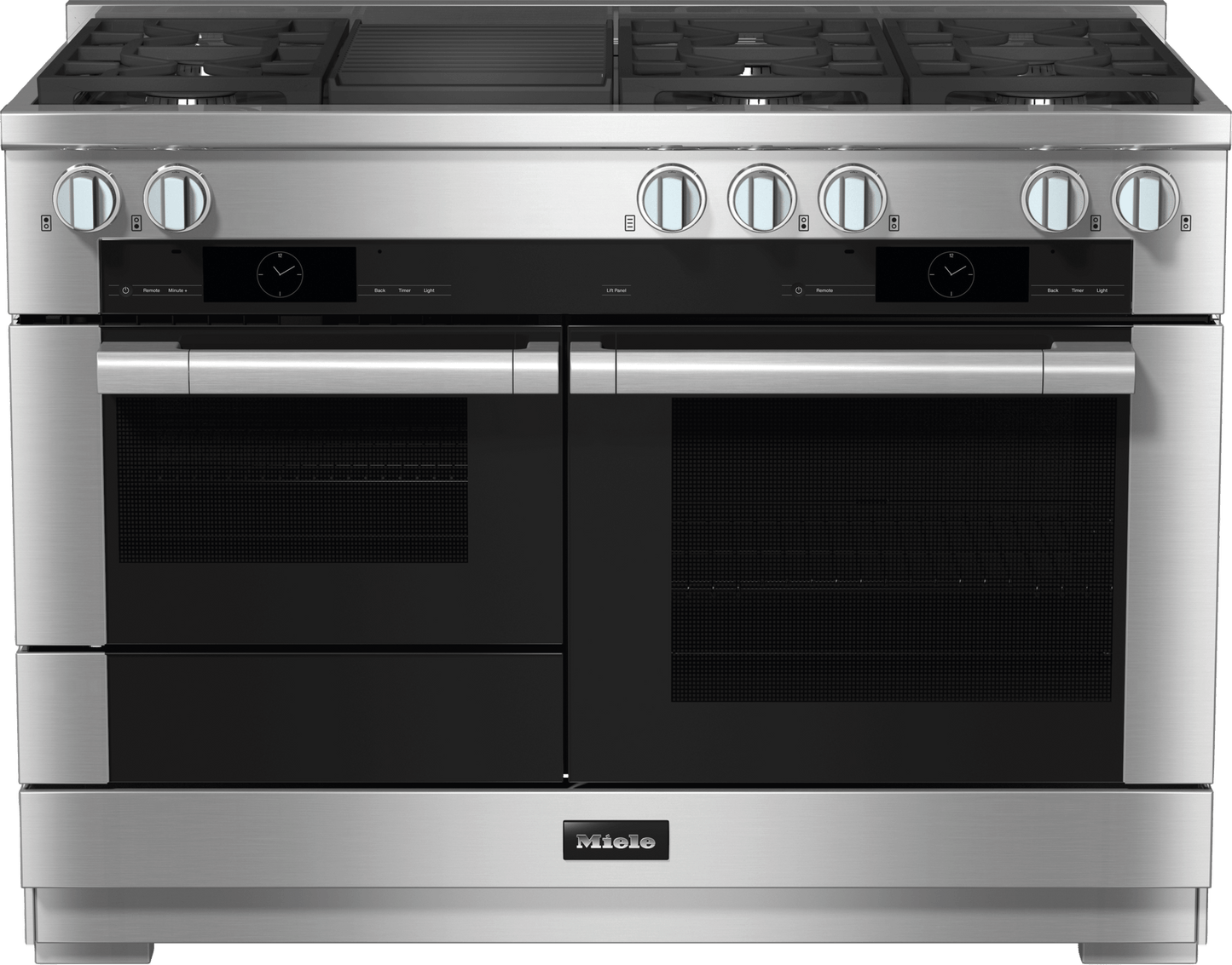 Miele HR19553GDFGR Hr 1955-3 G Df Gr - 48 Inch Range - The Dual Fuel All-Rounder With M Touch For The Highest Demands.