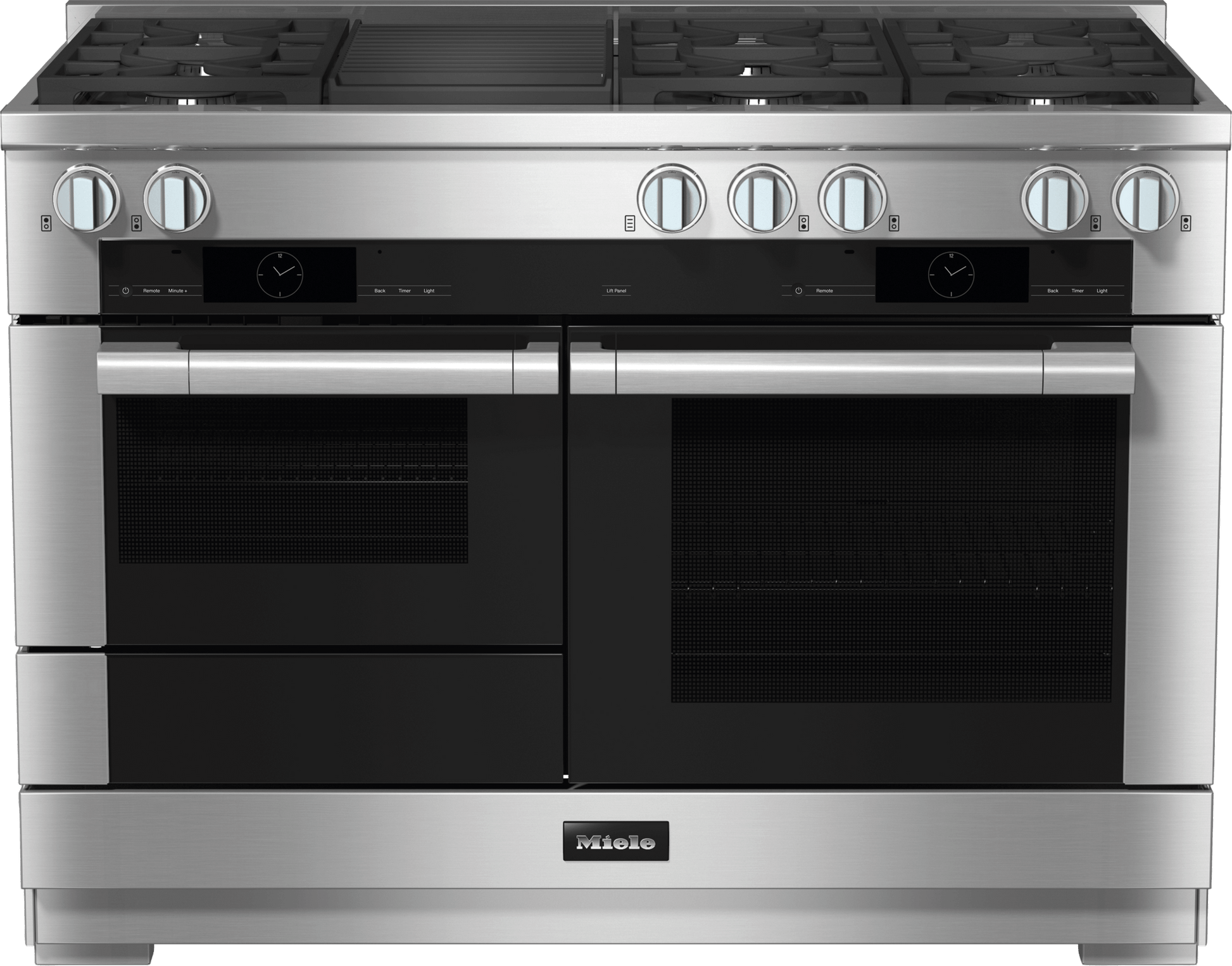 Miele HR19553GDFGR Hr 1955-3 G Df Gr - 48 Inch Range - The Dual Fuel All-Rounder With M Touch For The Highest Demands.