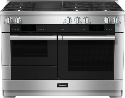 Miele HR19553GDFGR Hr 1955-3 G Df Gr - 48 Inch Range - The Dual Fuel All-Rounder With M Touch For The Highest Demands.