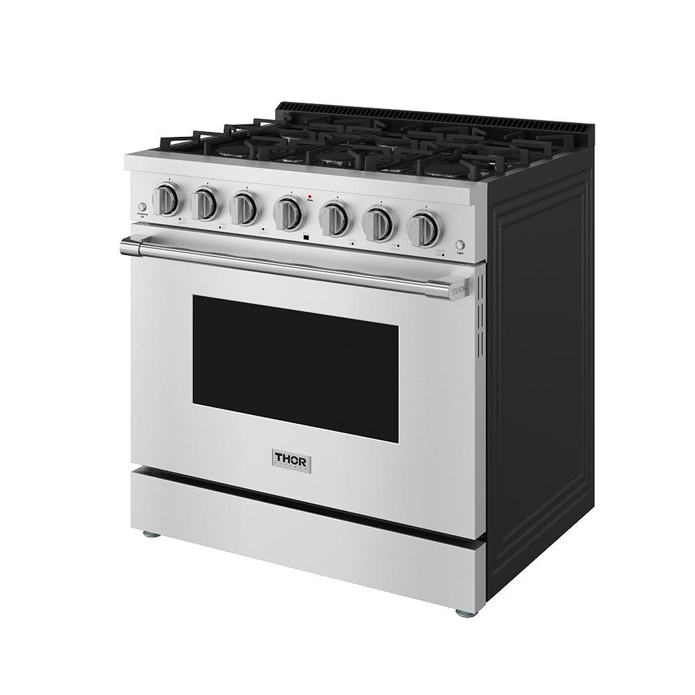 Thor Kitchen SRG3601 36 Inch S Series Professional Freestanding Gas Range
