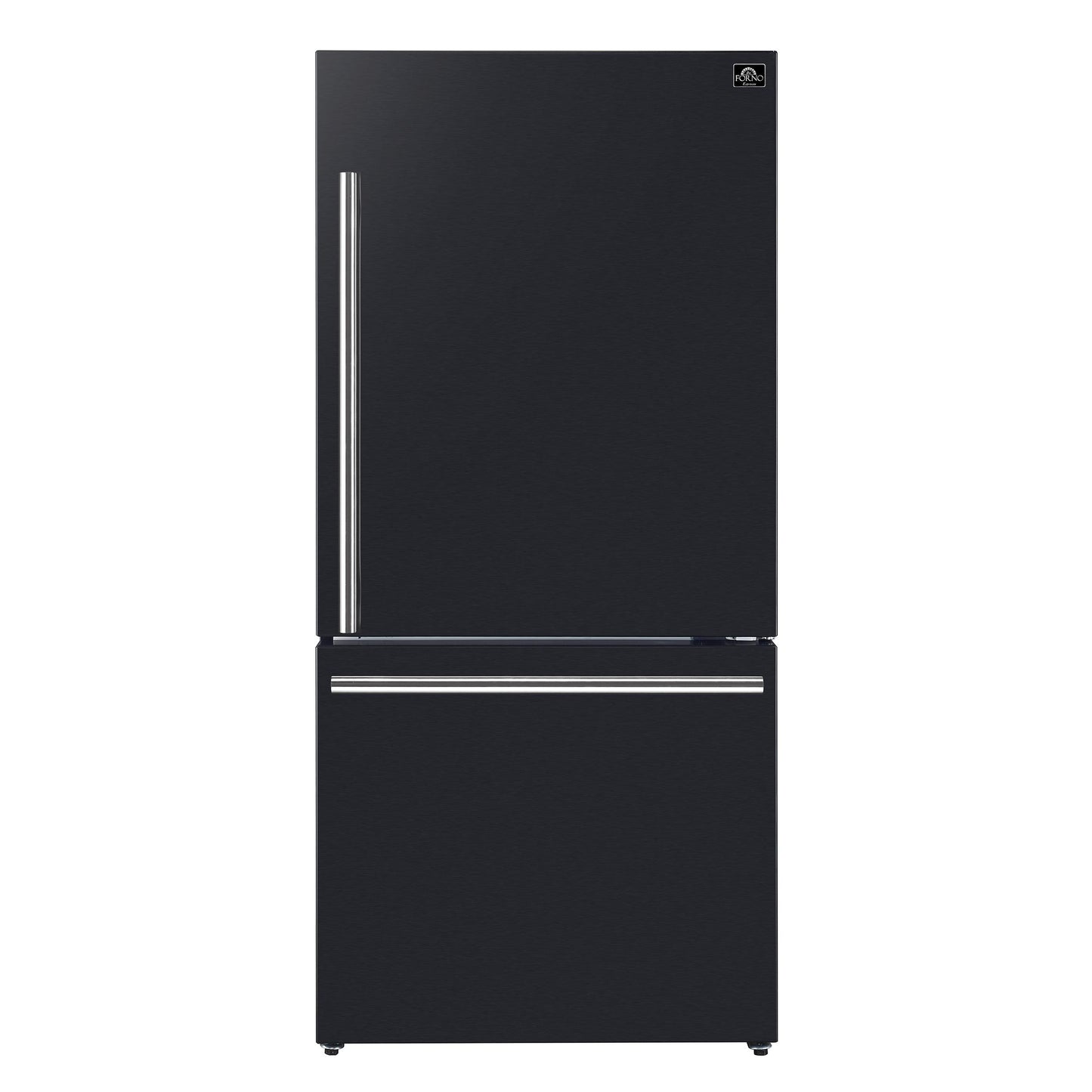 Forno FFFFD178531BLK Forno Milano Espresso 31-Inch Bottom Freezer Refrigerator, Black, 17.2 Cu.Ft Capacity, Energy Efficient