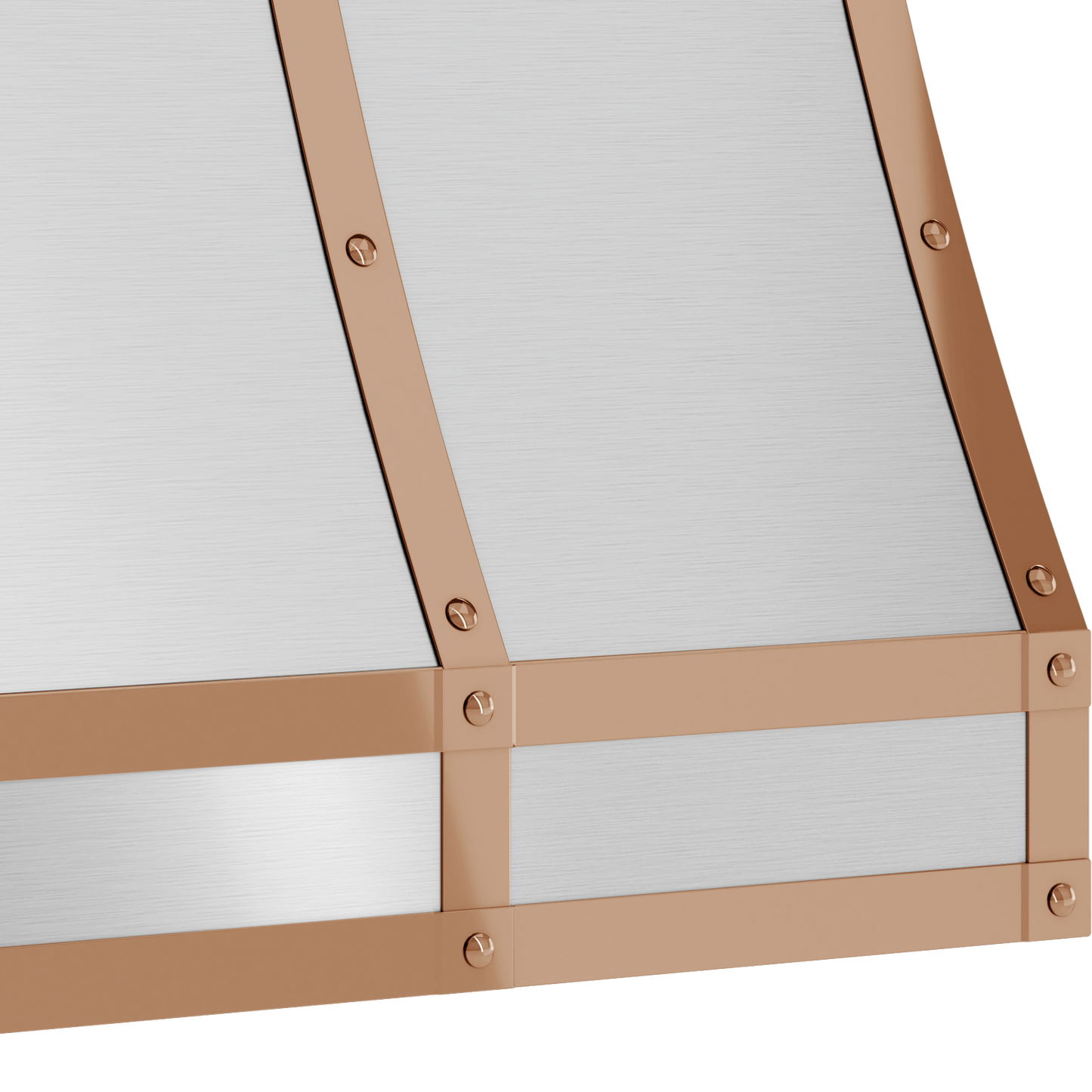 Zephyr BKFT36APC Forte Hood Banding Kit, 36In, Polished Copper Finish