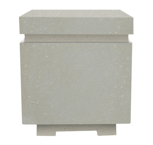 Xo Appliance XOFSQRENC20LS Matching Square Lp Tank Enclosure Gfrc Limestone