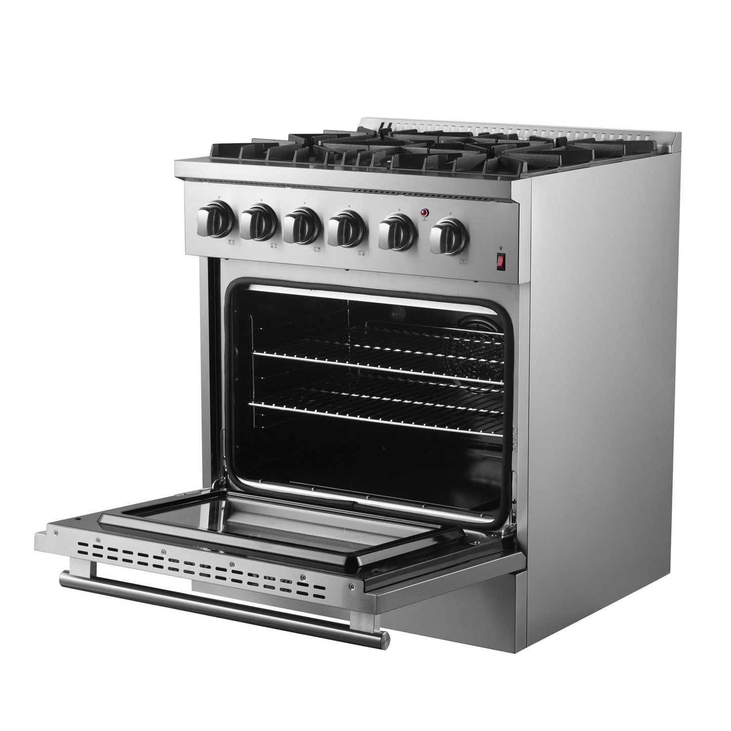 Forno FFSGS619730 Forno Marco 30-Inch Dual Fuel Range, Stainless Steel, 4 Burners, 37,000 Btu, True Convection Oven, Energy Efficient