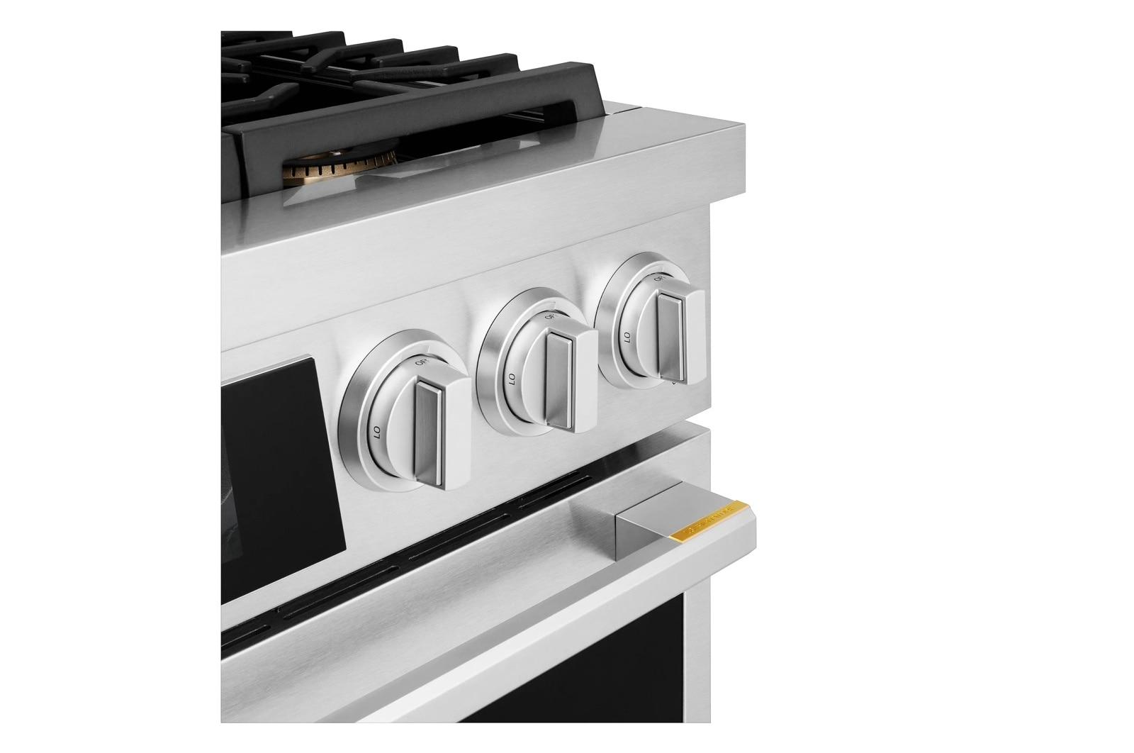 Lg LPGU6319Y Lg Signature 6.3 Cu. Ft. Smart Gas Slide-In Pro Range With Dynamic Probake® Convection, Air Fry, Air Sous Vide And Roast Mode