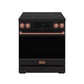 Thor Kitchen RSI30BRSG 30 Inch Professional Induction Range With Tilt Panel Touch Control In Black And Rose Gold Gordon Ramsay Series
