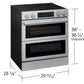 Samsung NSE90H63DRAA Bespoke Smart Slide-In Electric Range Flex Duo™ Oven Pro Style Design Dual True Convection