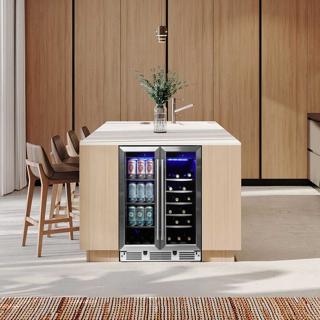 Danby DBC051D1BSS Danby 24 Under Counter French Door Beverage Center In Stainless Steel