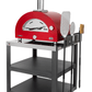Xo Appliance XOPIZZA1HRON Countertop Hybrid Gas & Wood Oven In Red