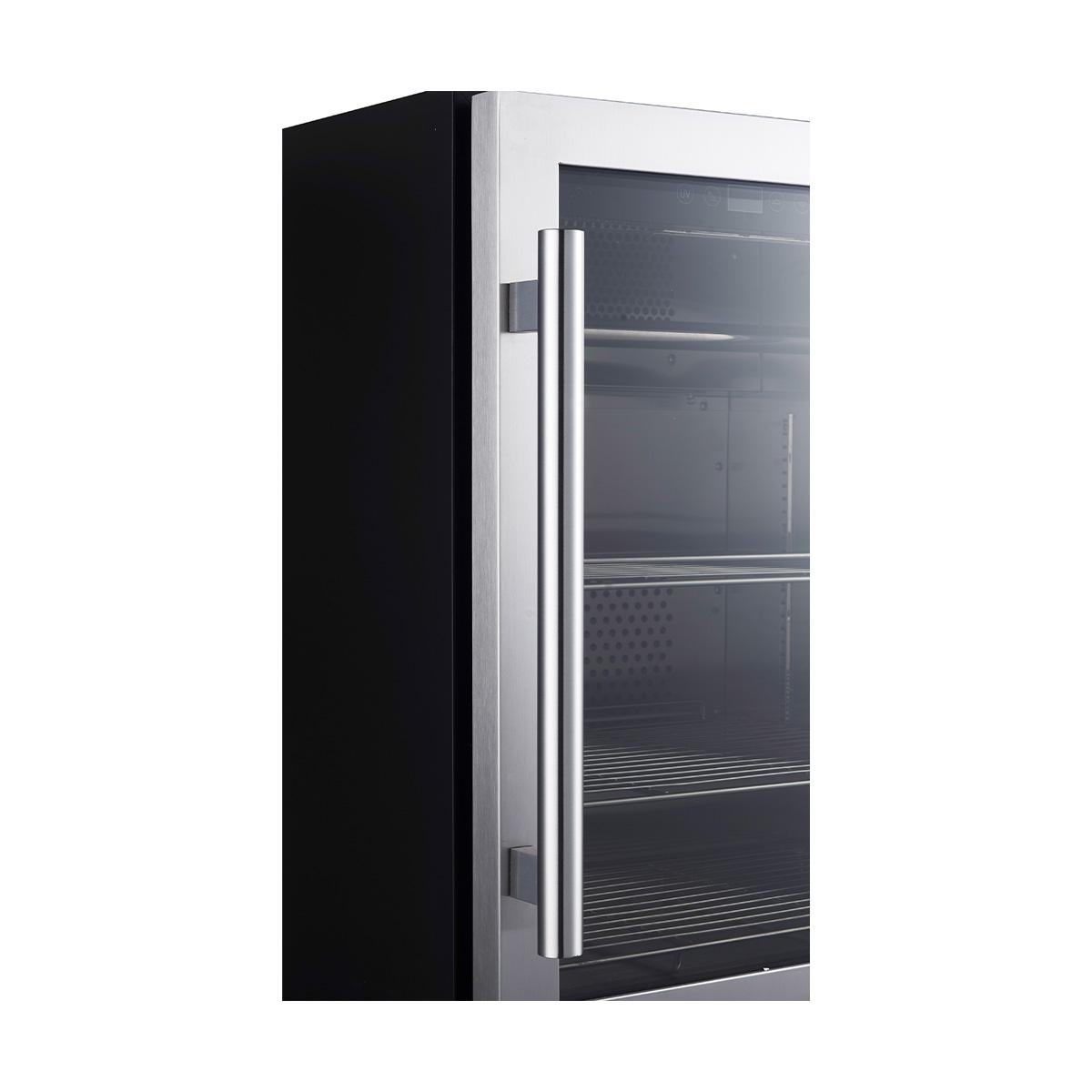 Forno FFSDA684024 Forno Asciutto 24-Inch Dry Aging Cabinet, Stainless Steel 304, 4.41 Cu.Ft, Led Lighting, Adjustable Shelves