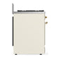 Ilve UM30QNR3AWG Ilve Um30Qnr3Awg Majestic Iii 30 Inch Dual Fuel Range With 5 Black Brass Burners, Dual Function Burner Up To 25,000 Btu (Natural Gas, Solid Door, Antique White, Brass)
