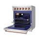 Thor Kitchen RSE30PRSG 30 Inch Professional Electric Range With Precision Knob Control In Stainless Steel And Rose Gold Gordon Ramsay Series
