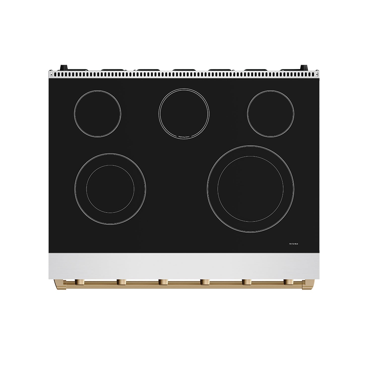 Thor Kitchen RSE36PBRZ 36 Inch Professional Electric Range In Stainless Steel/Bronze Gordon Ramsay Series