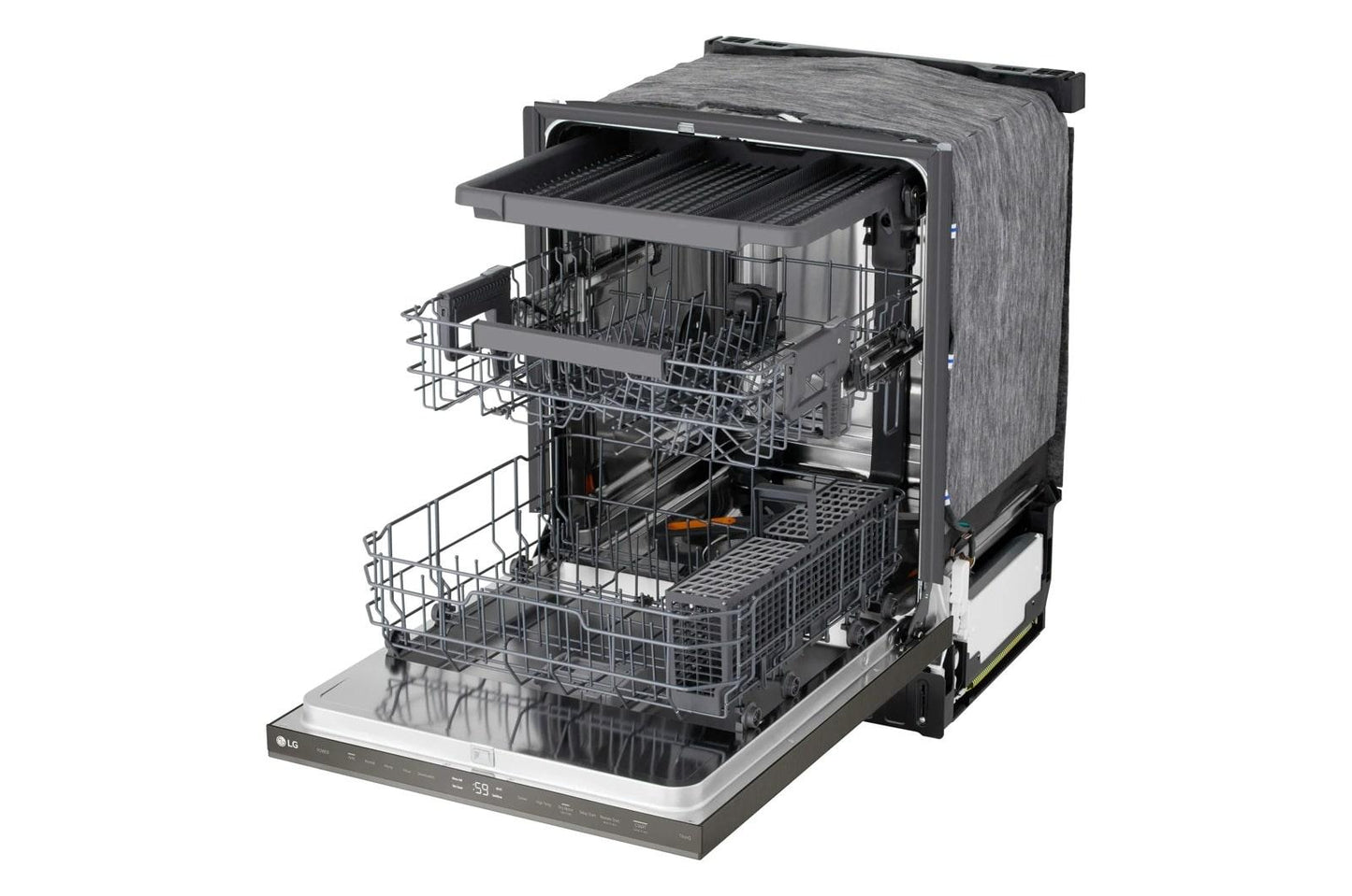 Lg LDNPM545D Smart Flushfit™ Top Control Dishwasher With 1-Hour Wash & Dry, Quadwash® Pro, And Dynamic Heat Dry™ W/Autovent Dry™