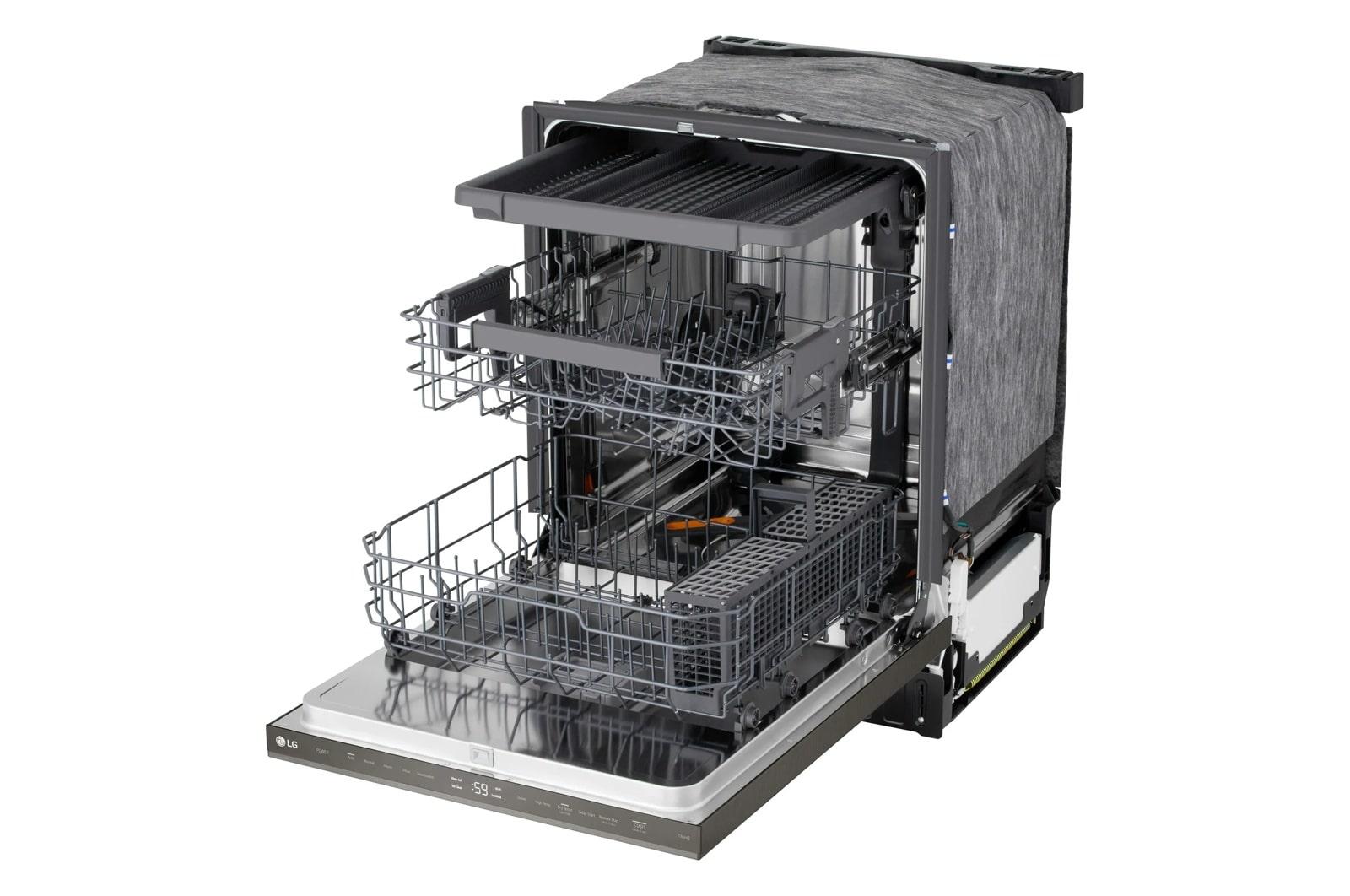 Lg LDNPM545D Smart Flushfit™ Top Control Dishwasher With 1-Hour Wash & Dry, Quadwash® Pro, And Dynamic Heat Dry™ W/Autovent Dry™