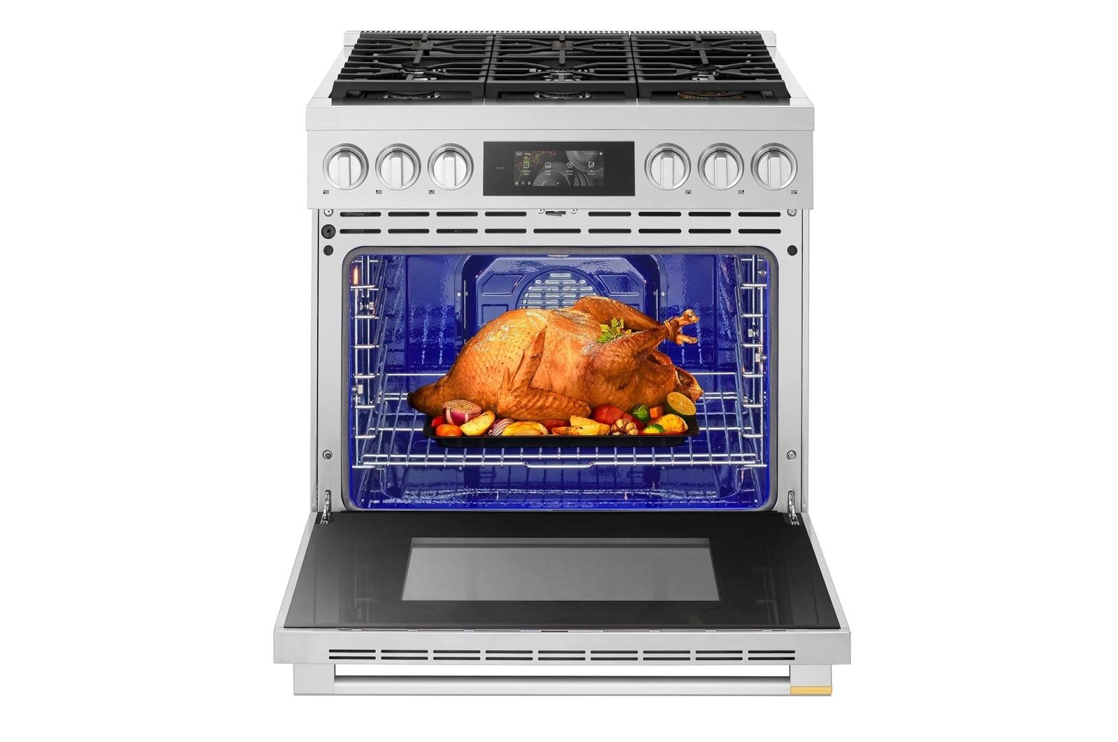 Lg LPGU6319Y Lg Signature 6.3 Cu. Ft. Smart Gas Slide-In Pro Range With Dynamic Probake® Convection, Air Fry, Air Sous Vide And Roast Mode