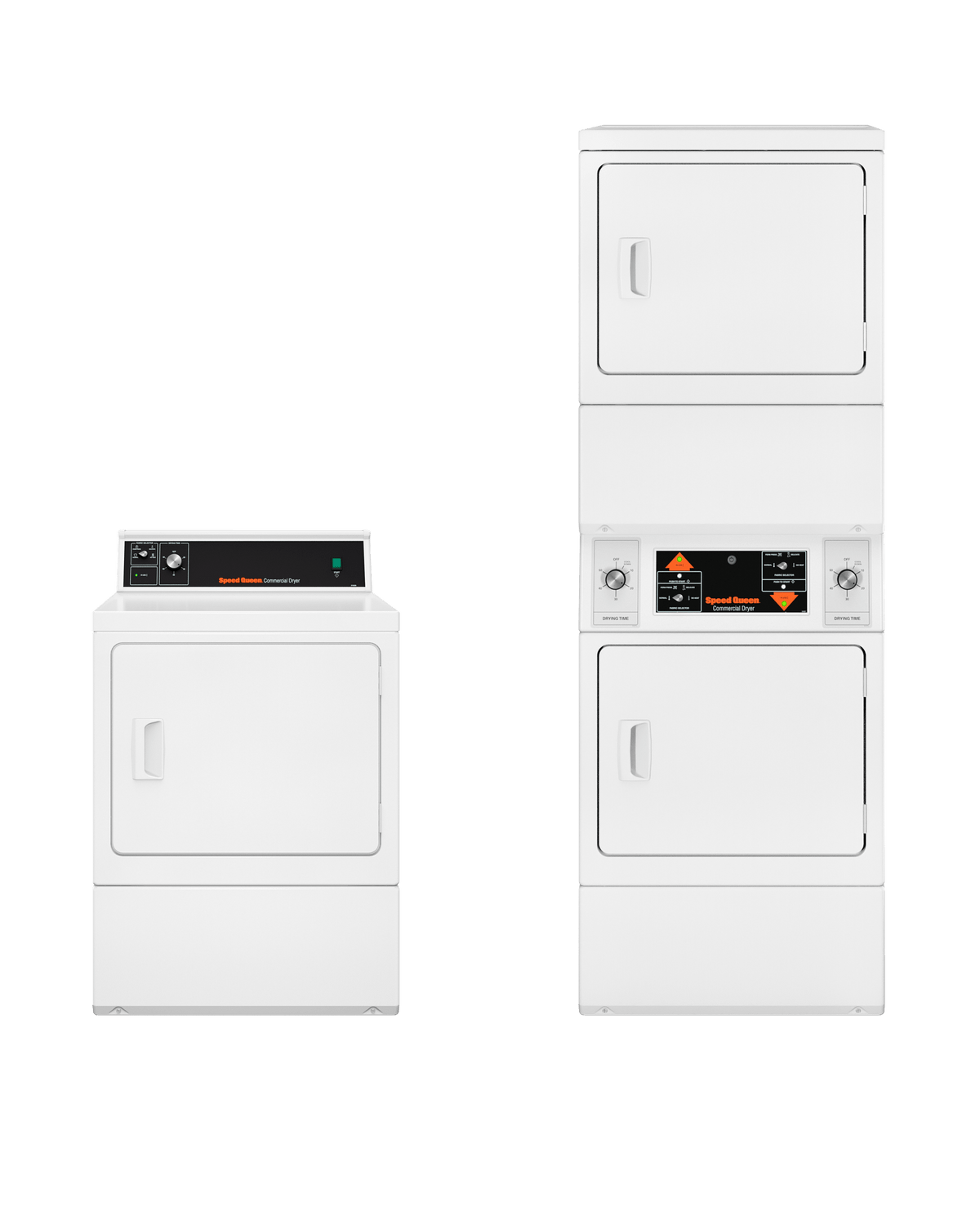 Speed Queen SDEMNRGS173TW01 Commercial, Push-To-Start Electric Dryer